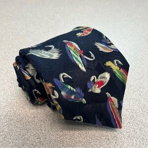 Jonathan Bennett Fishing Lure Tie Men's 100% Silk